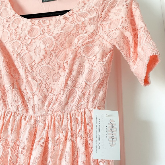 NWT Beautiful Pink Lace Dress
